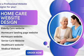 design home care website healthcare website medical homecare website elderly