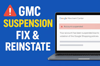 fix merchant center gmc suspension misrepresentation google merchant gmc