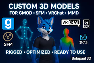 edit fix or port your 3d models to gmod and sfm with full rigging