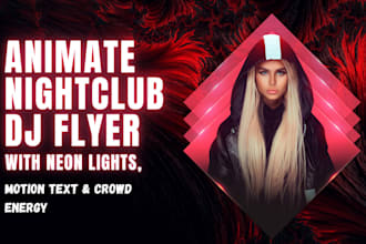 design eye catching car show, nightclub dj, birthday and holiday motion flyers