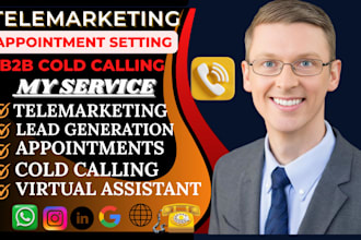 do professional b2b cold calling, telemarketing and appointment setting