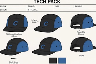 design cap tech packs for snapbacks dad caps trucker hats and custom headwear