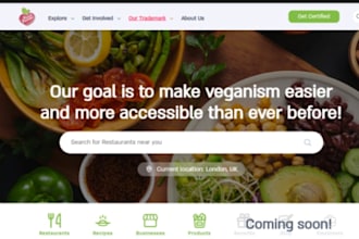 design wix vegan recipe website plant based recipe site vegan nutrition website