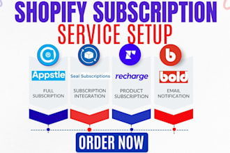 setup shopify subscription appstle seal recharge bold skio subify paywhirl loop