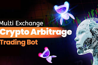 develop multi exchange crypto bot for binance, kucoin arbitrage, spot trading