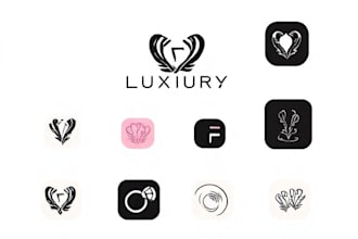 design luxury fashion logo and social media kit