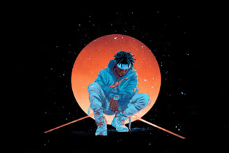 design unique album, single or cartoon cover art