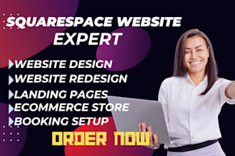 create or redesign a stunning squarespace website