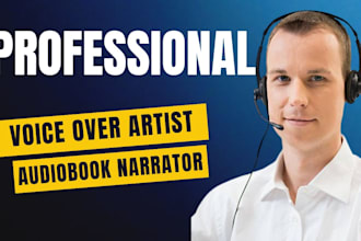record professional audiobook narration with a deep male voice for acx audible