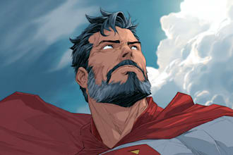 be your comic artist for comic illustration comic,