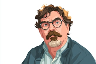 drawing cartoon vector portrait
