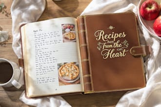 make beautiful cookbook kindle cover and paperback cover