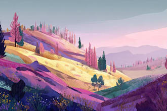 paint stunning landscape illustrations