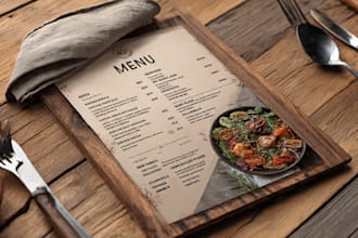 restaurant menu design, food menu card, digital menu board, flyer, pricelist