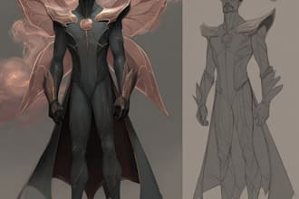 draw your original dnd, ttrpg fantasy characters