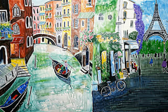 create illustrations of landscapes