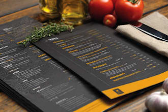 design creative awesome restaurant menu food menu