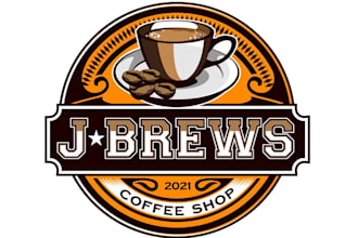 unique luxury coffee logo