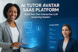 build ai tutor avatar saas elearning platform llm interactive training avatar ai