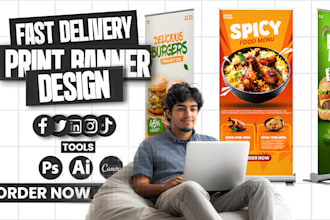 design a professional banner, sign, and billboard