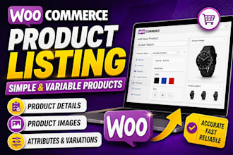 upload simple and variable products to woocommerce