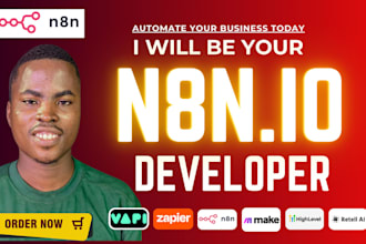 be your n8n developer for n8n workflow , n8n ai agent and n8n youtube automation