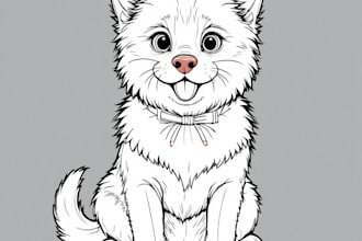 draw vector line art for your pet