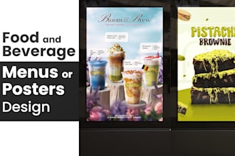 design food and beverage posters