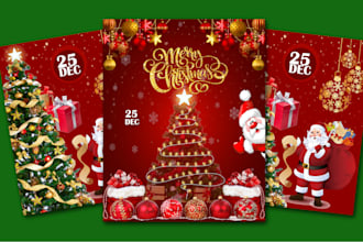 design christmas flyer,banner and poster