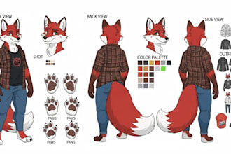 draw furry ref sheet furry reference sheet nsfw fursona ref sheet oc anthro art