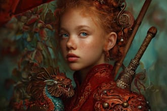 draw a fantasy character portrait for you