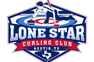 design unique curling logo with free unlimited revisions