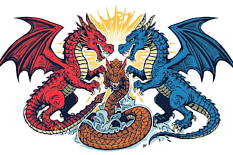 concept art for dragons and monsters, creatures