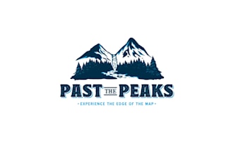design unique rustic mountain logo