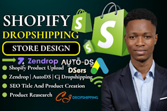 do shopify product upload via zendrop autods cjdropshipping for shopify store
