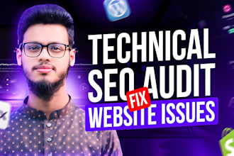 do technical SEO audit and fix website issues wordpress, wix, shopify