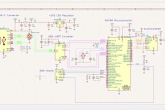 do circuit schematic and pcb design for you on kicad