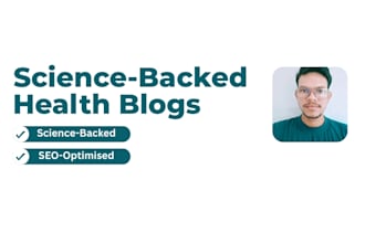 write science backed health blogs for your website