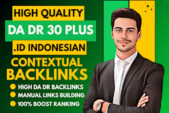 create indonesian contextual high da DR SEO permanent homepage backlinks