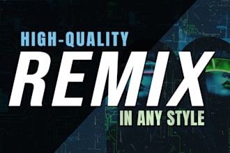remix your song into edm, house, or any music style you want