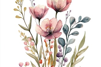 do beautiful botanical plants and flowers