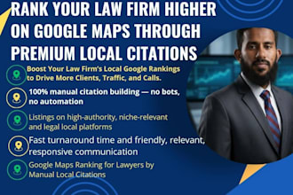 build law firm local citation to boost higher google local rankings