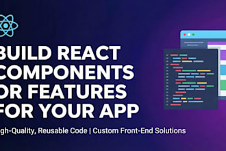 build components and features in react