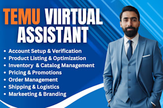 setup temu shop, temu product listing, temu store management and product upload
