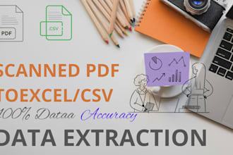 accurately extract data from scanned PDF tables