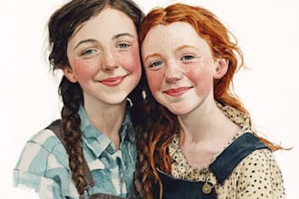 draw a friendship portrait and family portrait