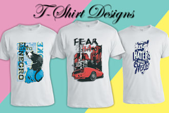 do t shirt typography design  unique  bold and eye catching