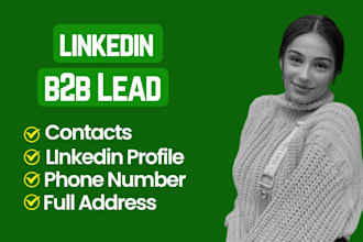 do linkedin company and person contact email list building, b2b lead generation
