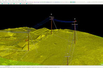 teach you overhead distribution and transmission powerlines using pls cadd