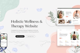 do spa theraphy website wellness saas, naturopath online portal coaching website